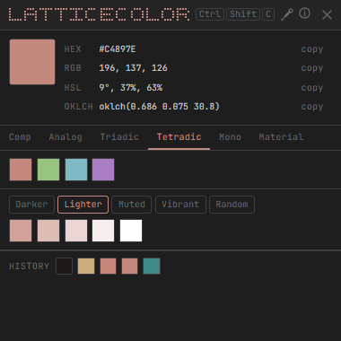 LatticeColor — app screenshot